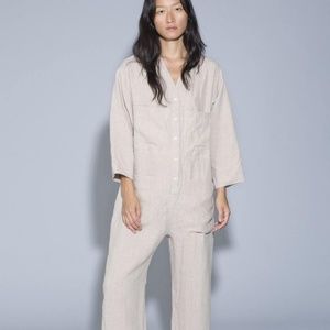 Ilana Kohn - Tuck Coverall - Oat Linen